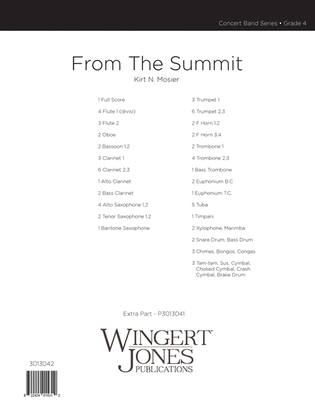 From The Summit - Full Score