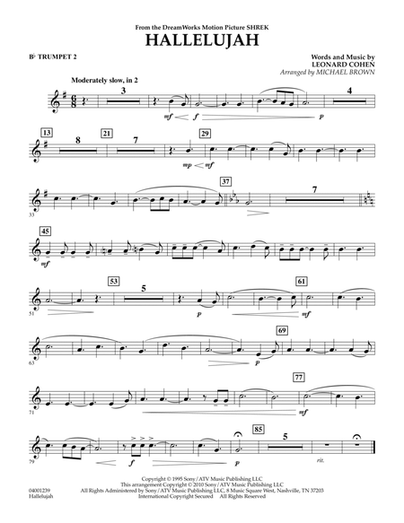 Hallelujah - Bb Trumpet 2