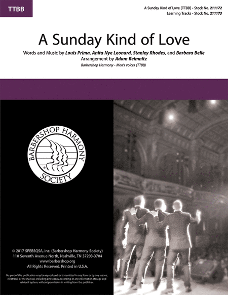 A Sunday Kind of Love (TTBB A Cappella)
