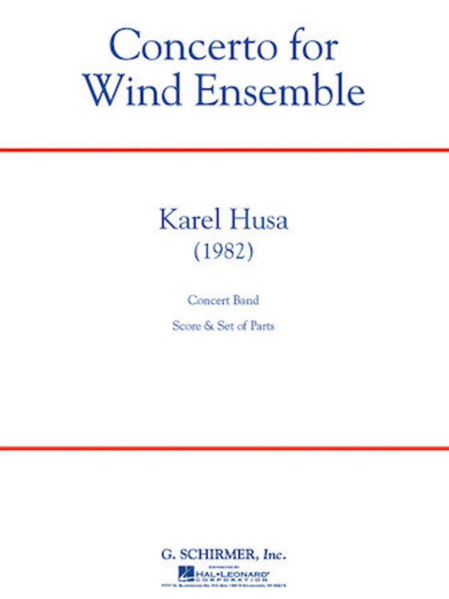 Concerto For Wind Ensemble  Score (revised 2007)