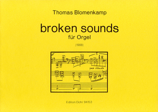 Book cover for broken sounds für Orgel (1988)