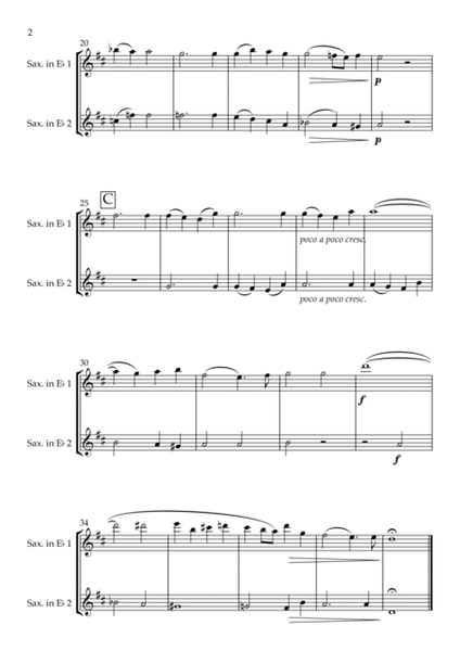 Ave Verum Corpus K. 618 arranged for Saxophone Duet image number null
