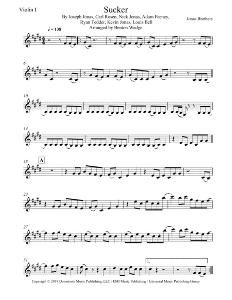 Sucker Sucker String Quartet scores gallery preview page 1