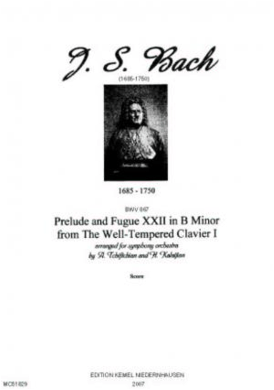 Prelude and fugue XXII in b minor Full Orchestra scores gallery preview page 1