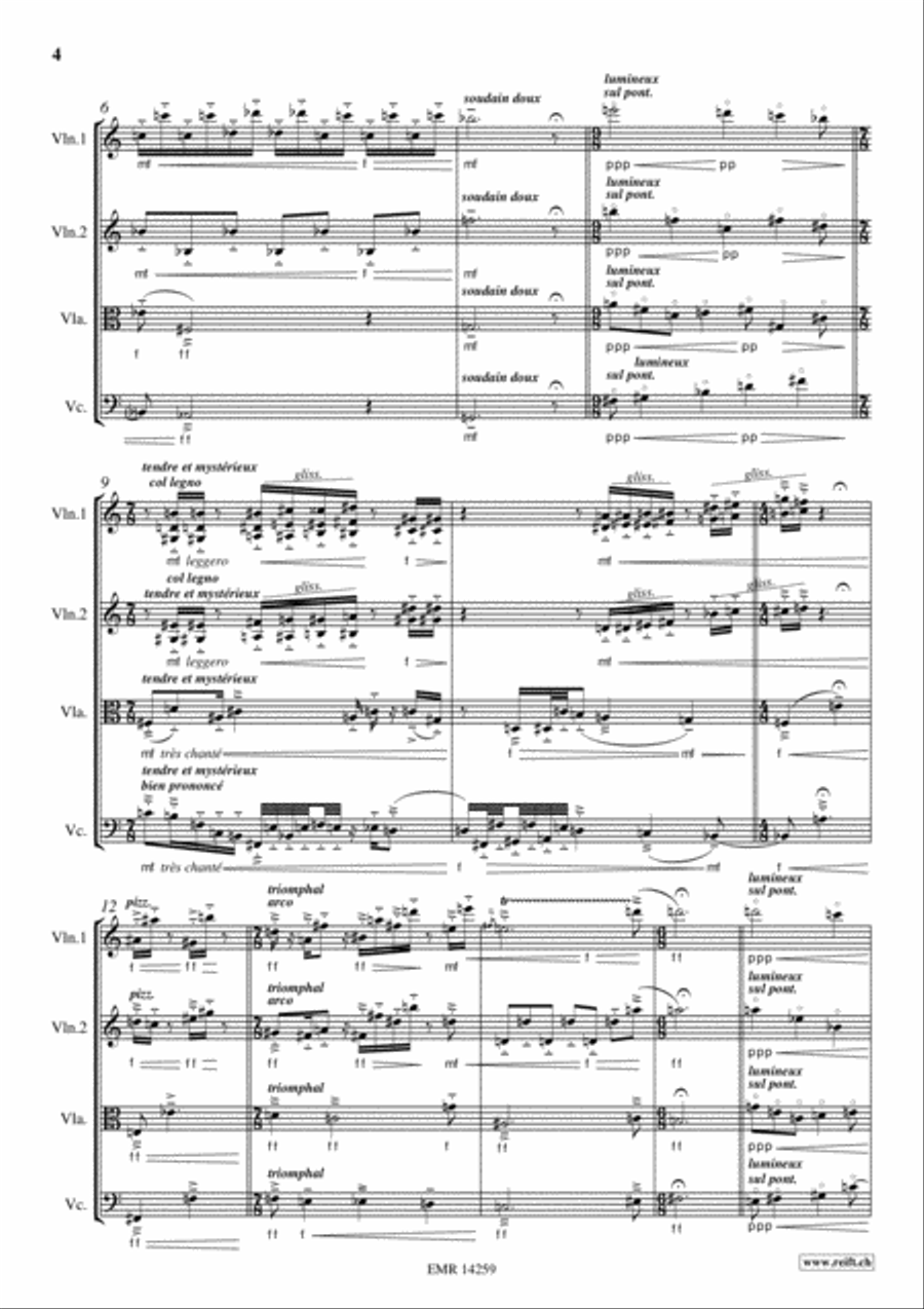 Les Elements String Quartet scores gallery preview page 4