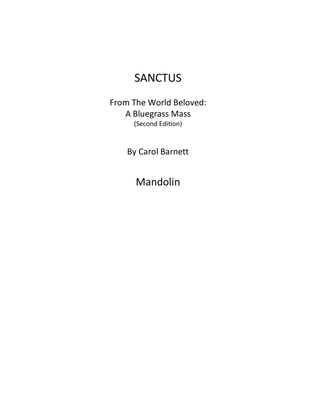 Book cover for Sanctus (from The World Beloved: A Bluegrass Mass) - Mandolin