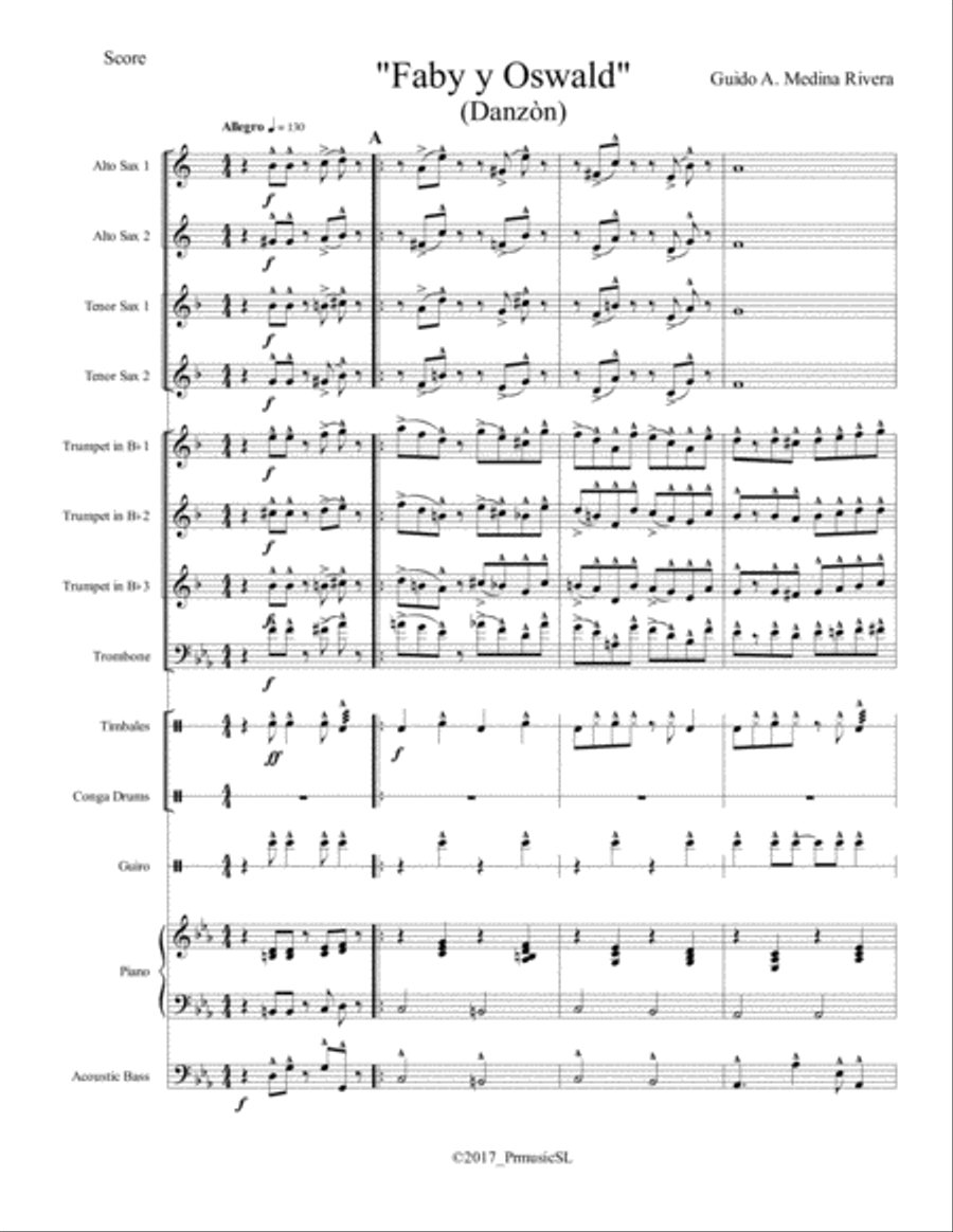 Faby y Oswald Jazz Ensemble scores gallery preview page 1