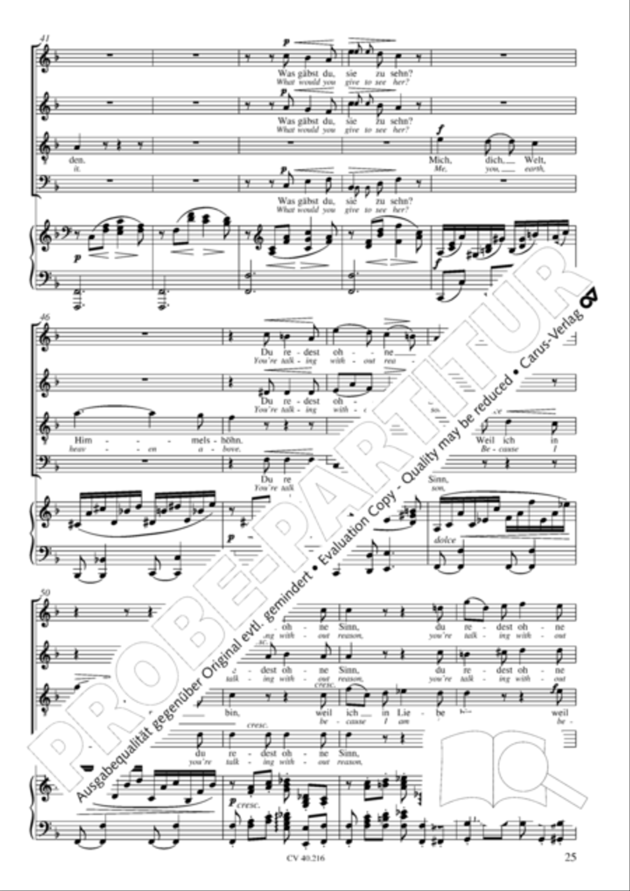 Drei Quartette op. 64 Choir scores gallery preview page 26