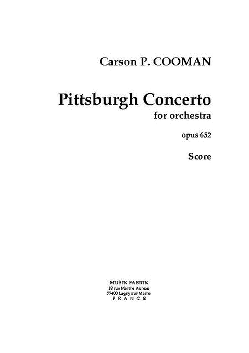 Pittsburgh Concerto for Orchestra