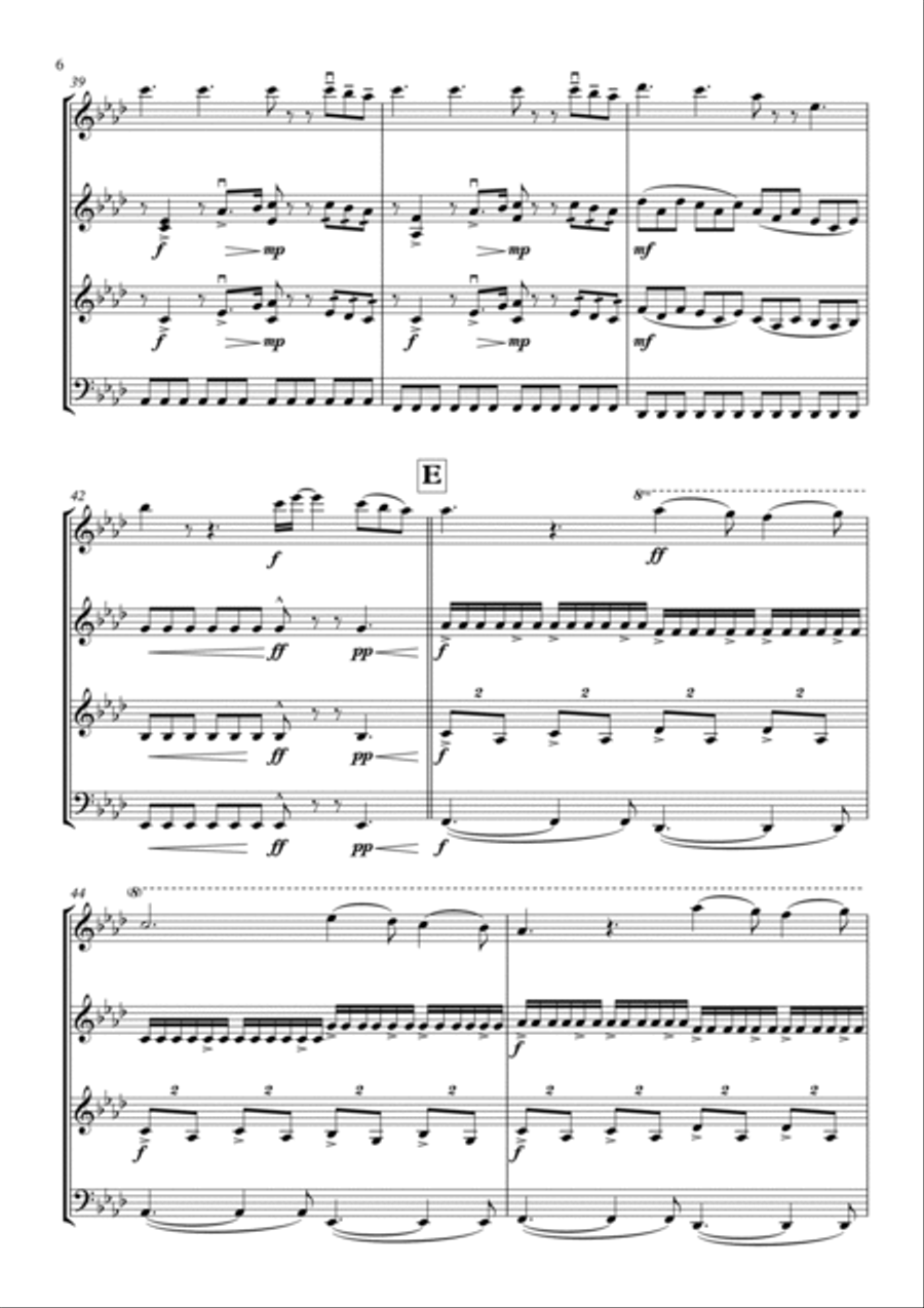 Perfect String Quartet scores gallery preview page 6