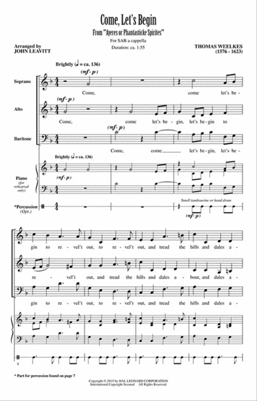 Come, Let's Begin Come, Let's Begin 3-Part scores gallery preview page 2