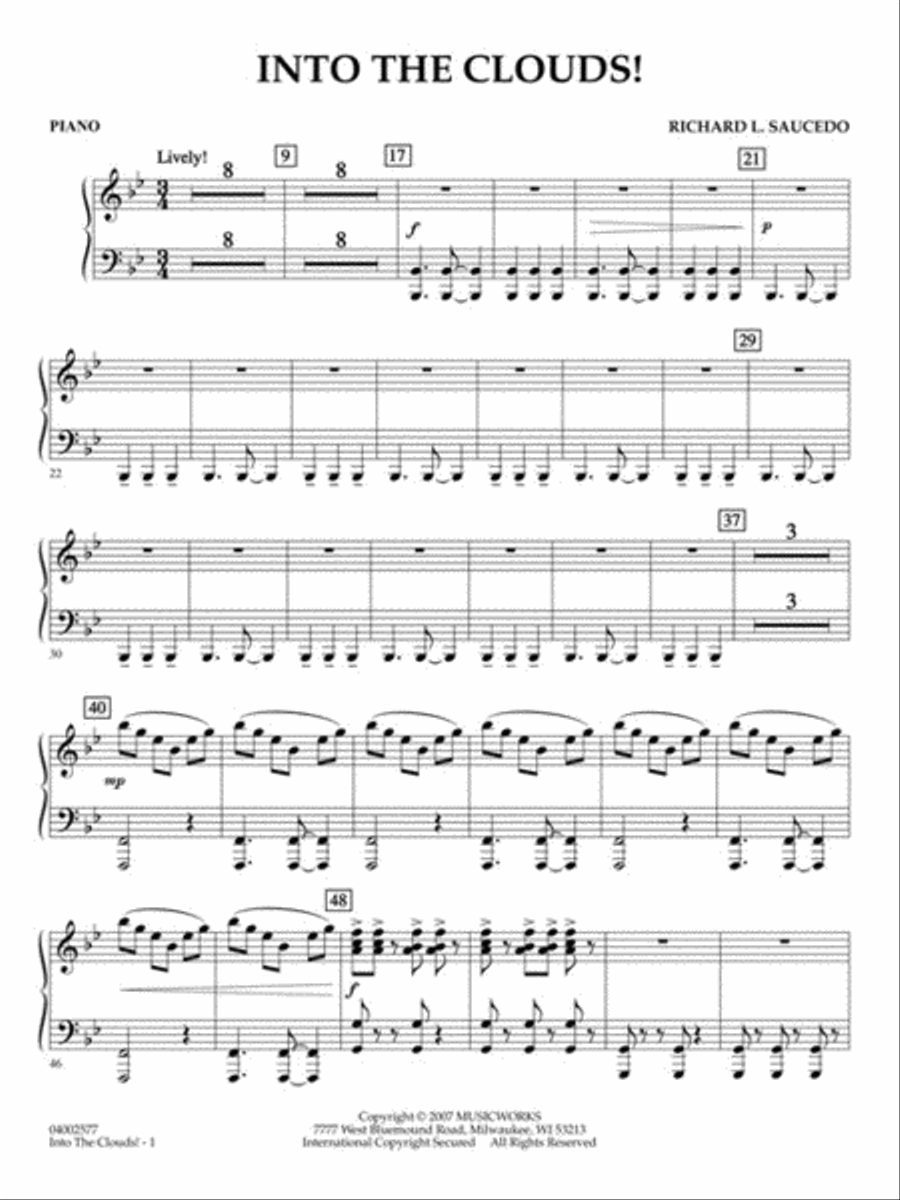 Into the Clouds! Into the Clouds! Concert Band scores gallery preview page 8