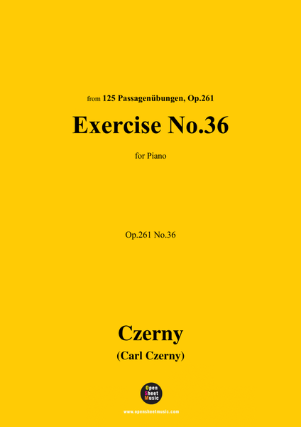 C. Czerny-Exercise No.36,Op.261 No.36 image number null