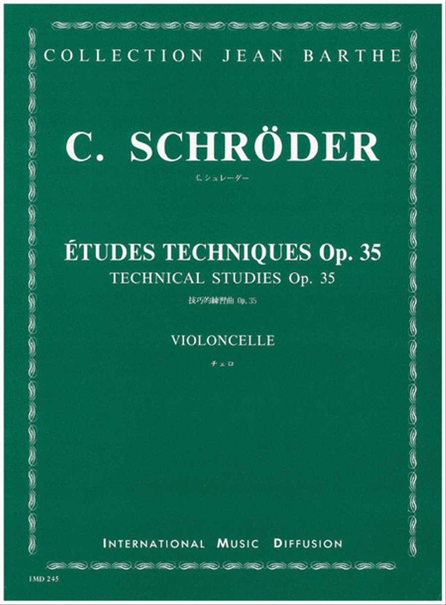 Etudes Techniques Op. 35 Etudes Techniques Op. 35 Cello scores gallery preview page 1
