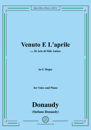 Donaudy-Venuto E L'aprile,in G Major