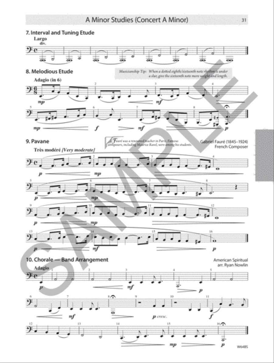 Tradition of Excellence: Technique and Musicianship - BBb Tuba Concert Band Methods scores gallery preview page 3