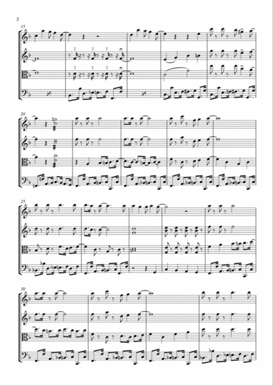 Christmas suite Christmas suite String Quartet scores gallery preview page 3
