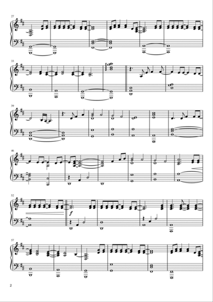 What A Beautiful Name Piano Solo scores gallery preview page 2