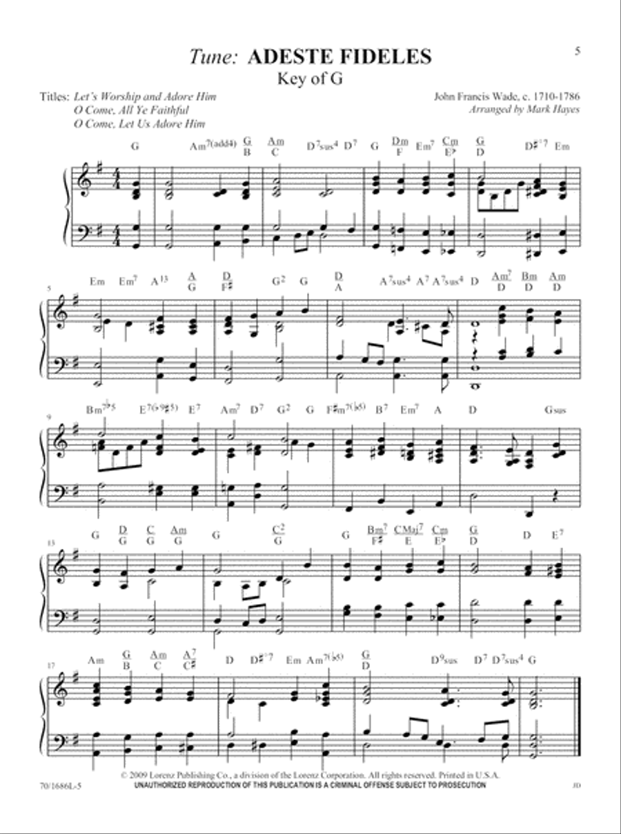 Hymn Harmonizations by Hayes, Vol. 2 Piano Solo scores gallery preview page 5