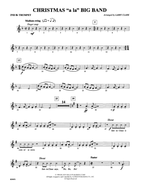 Christmas a la Big Band: 2nd B-flat Trumpet