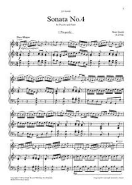Sonata No.4 for Piccolo and Piano