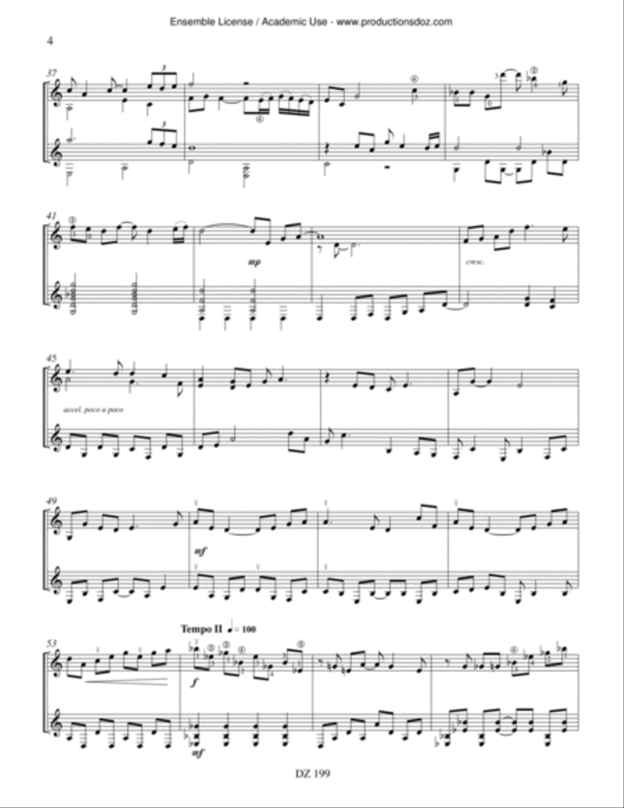 Edgefield Classical Guitar scores gallery preview page 4