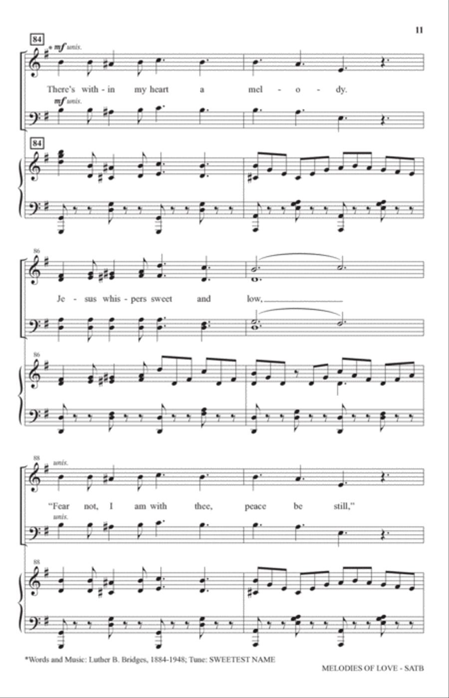 Melodies Of Love 4-Part scores gallery preview page 10