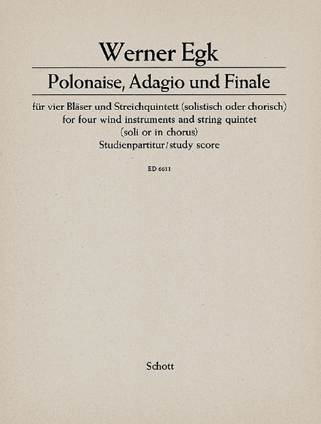 Polonaise Adagio & Finale S.s.