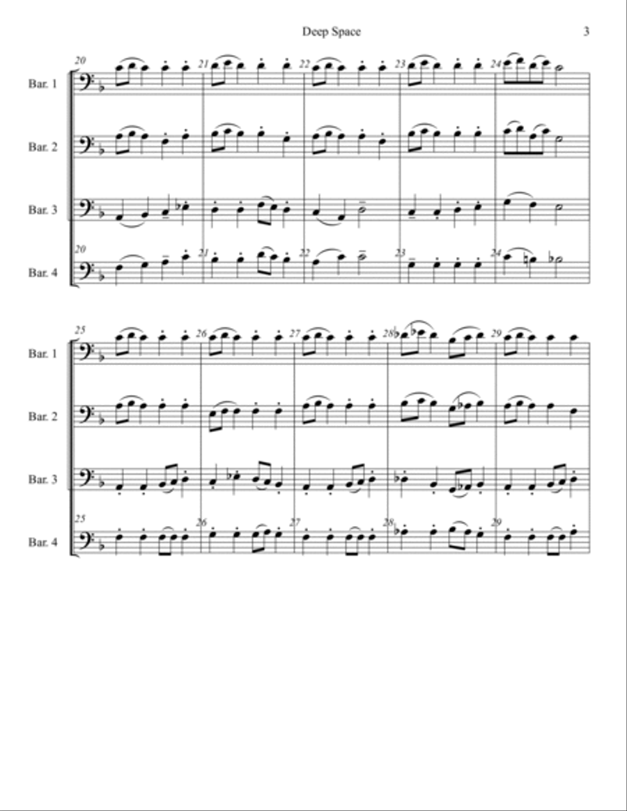 Deep Space Exploration Brass Ensemble scores gallery preview page 4