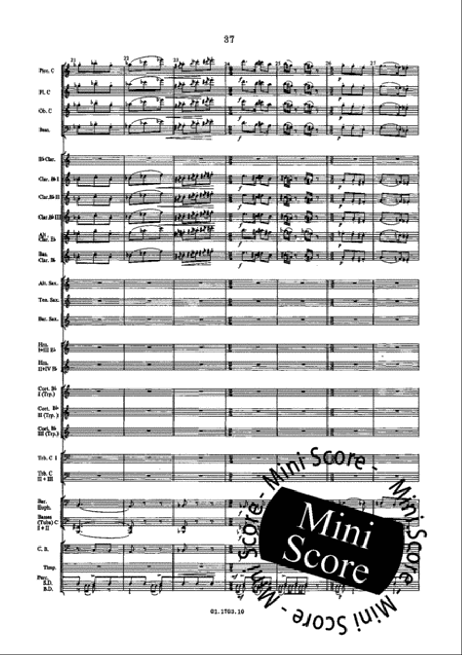Windmusic Opus 123 Concert Band scores gallery preview page 43