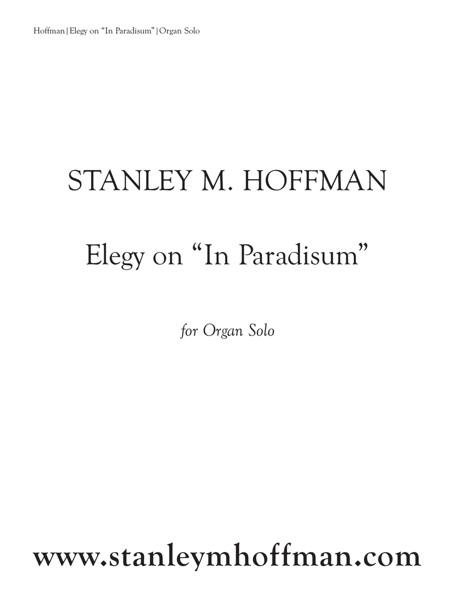 Elegy on 