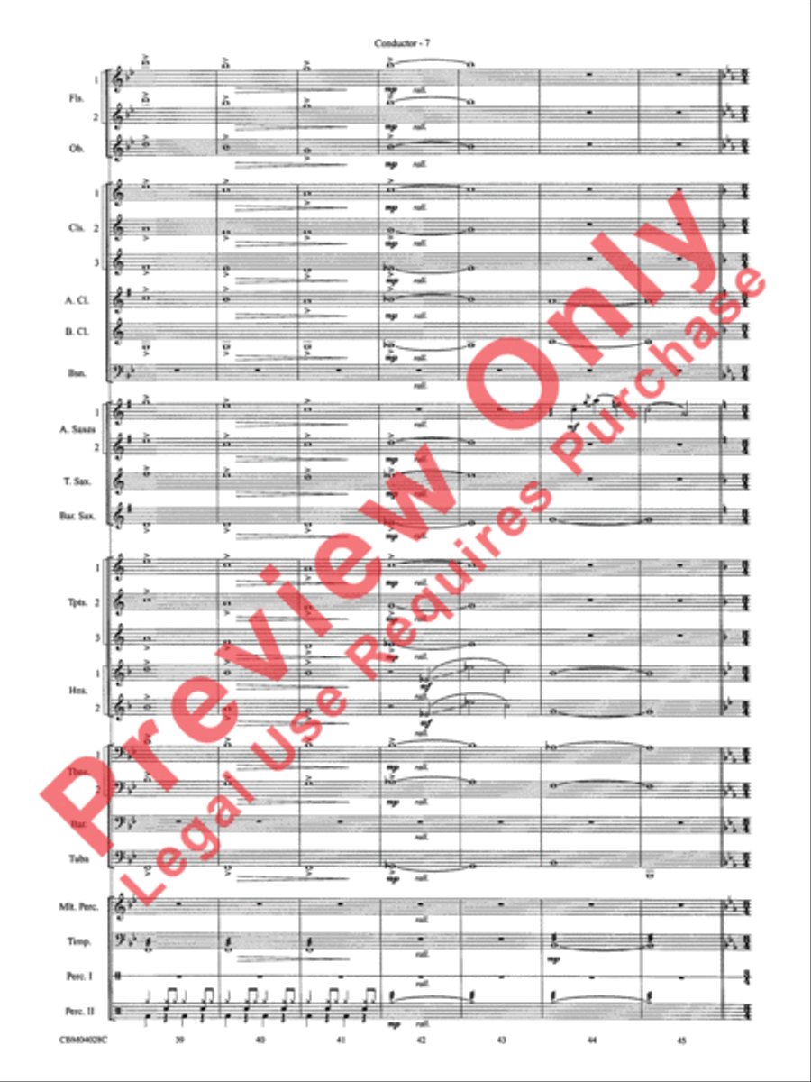 What's Up at the Symphony? Concert Band scores gallery preview page 10