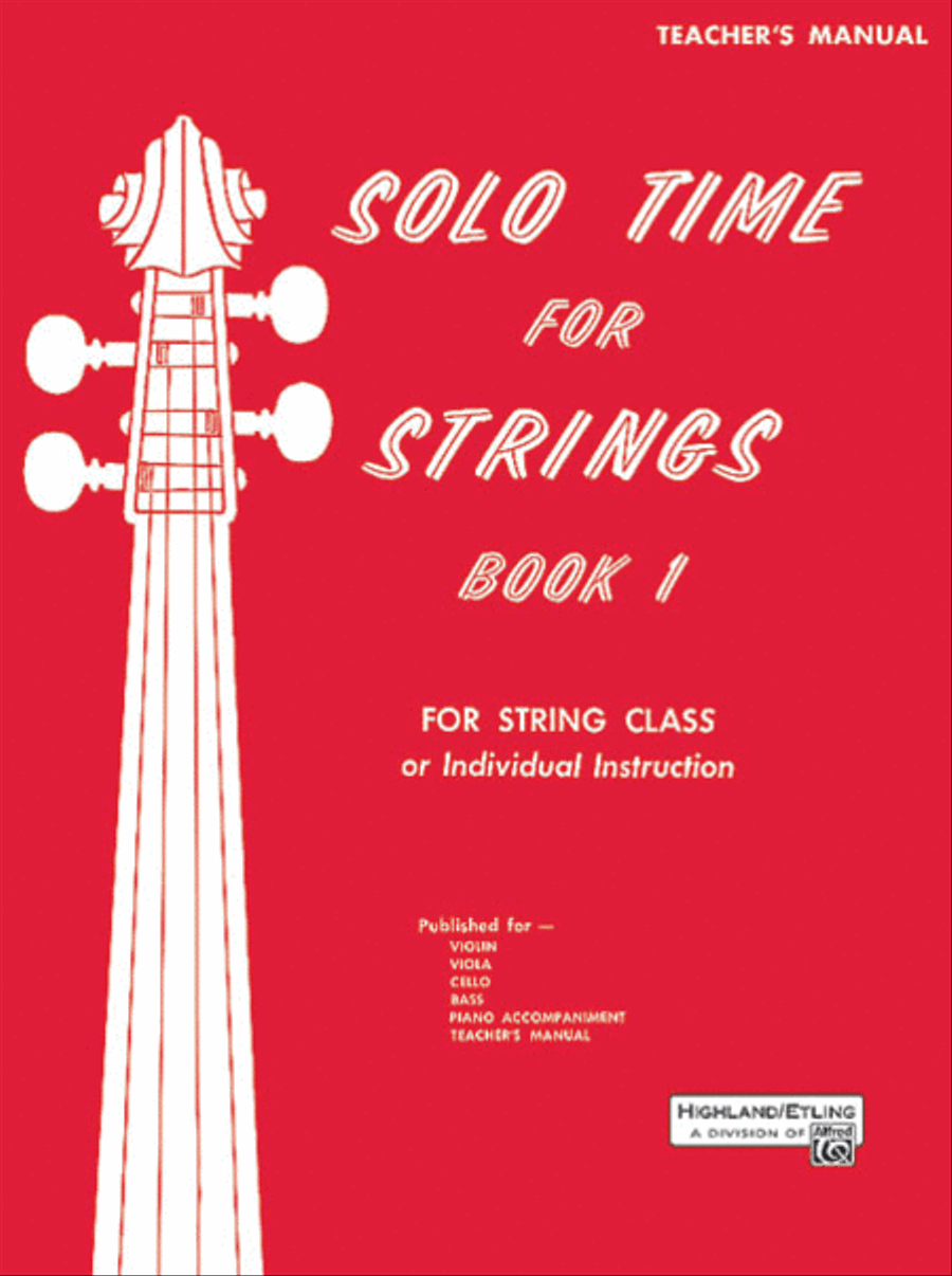 Solo Time for Strings, Book 1 Chamber Orchestra scores gallery preview page 1