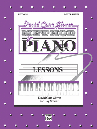 Book cover for David Carr Glover Method for Piano Lessons
