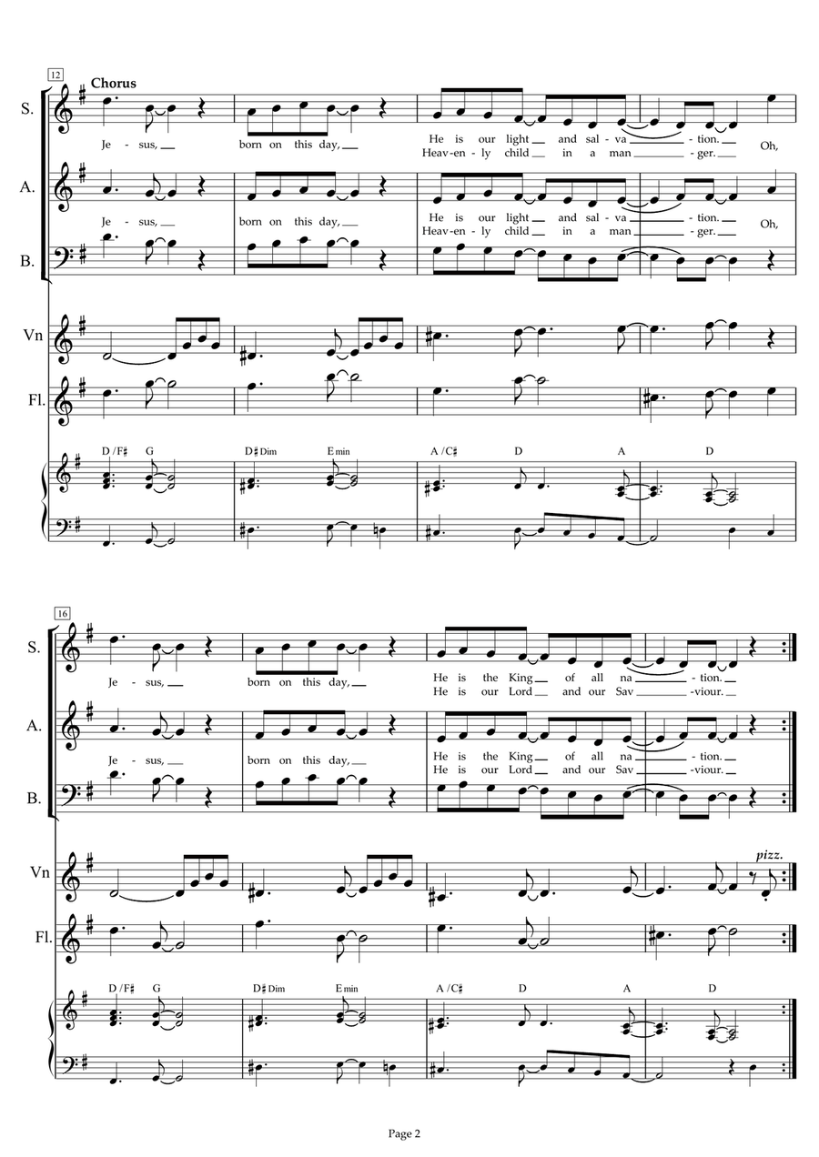 Jesus Born On This Day Jesus Born On This Day 3-Part scores gallery preview page 2
