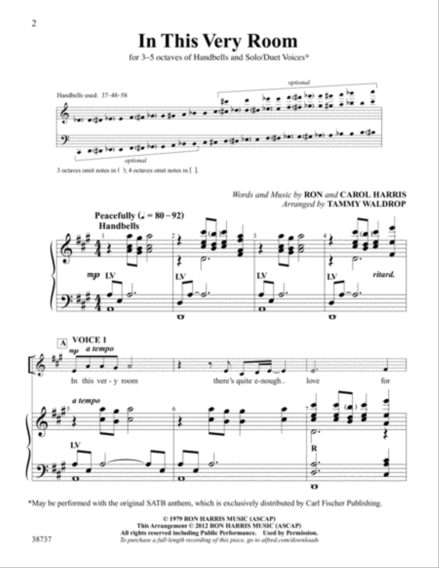 In This Very Room Handbell Choir scores gallery preview page 2