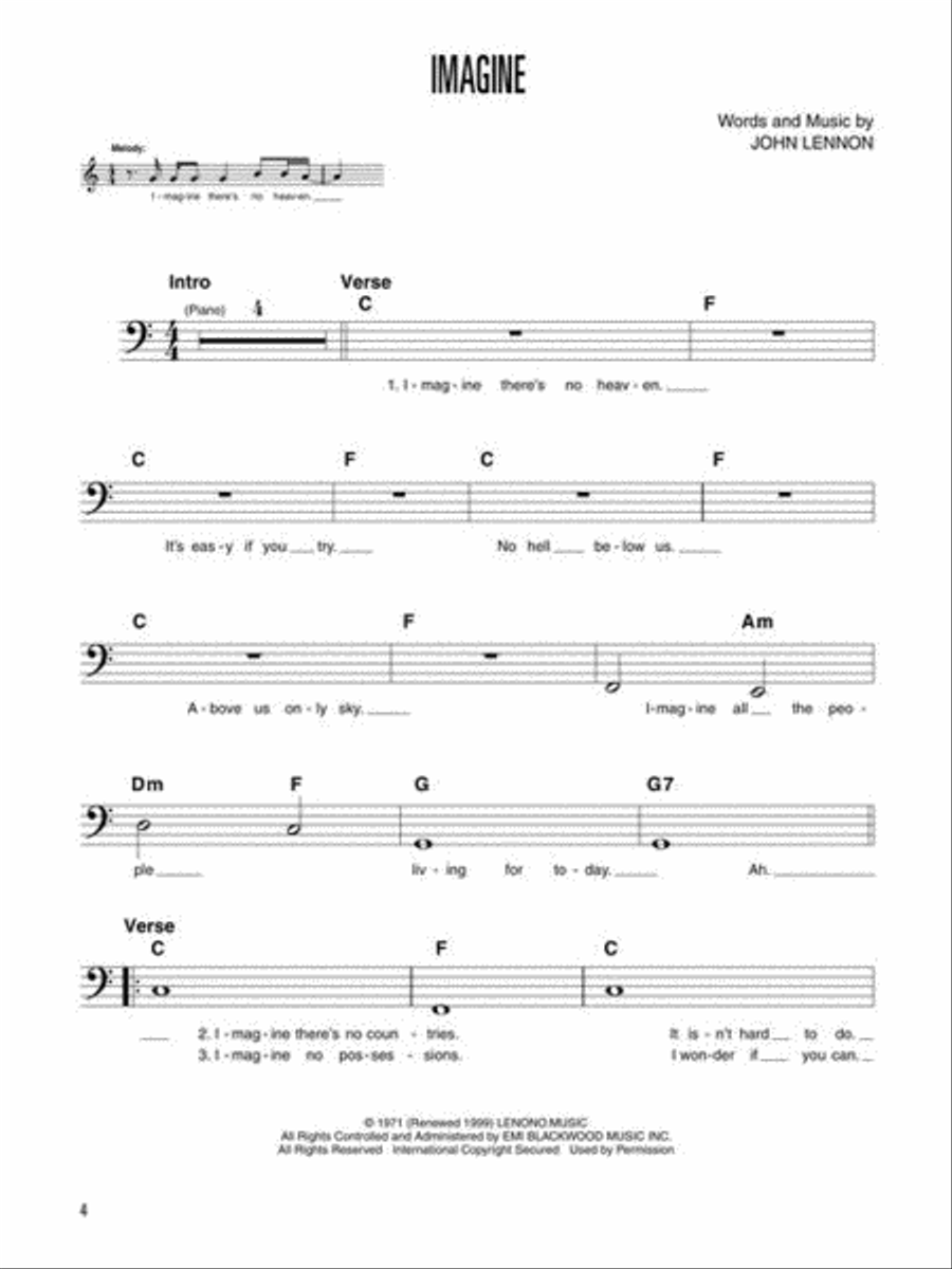 Easy Pop Bass Lines Bass Guitar scores gallery preview page 5