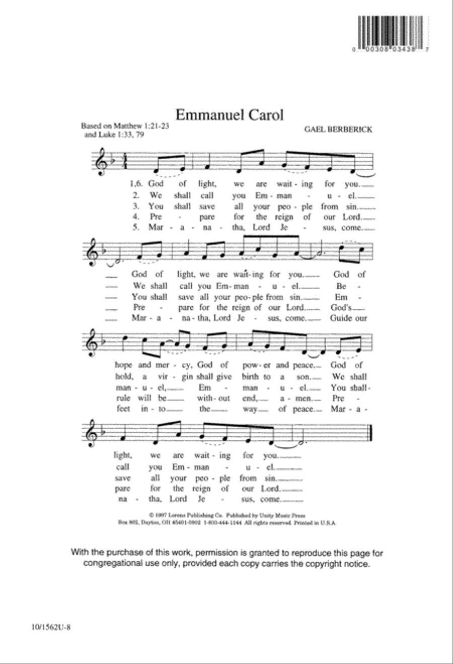 Emmanuel Carol 4-Part scores gallery preview page 8