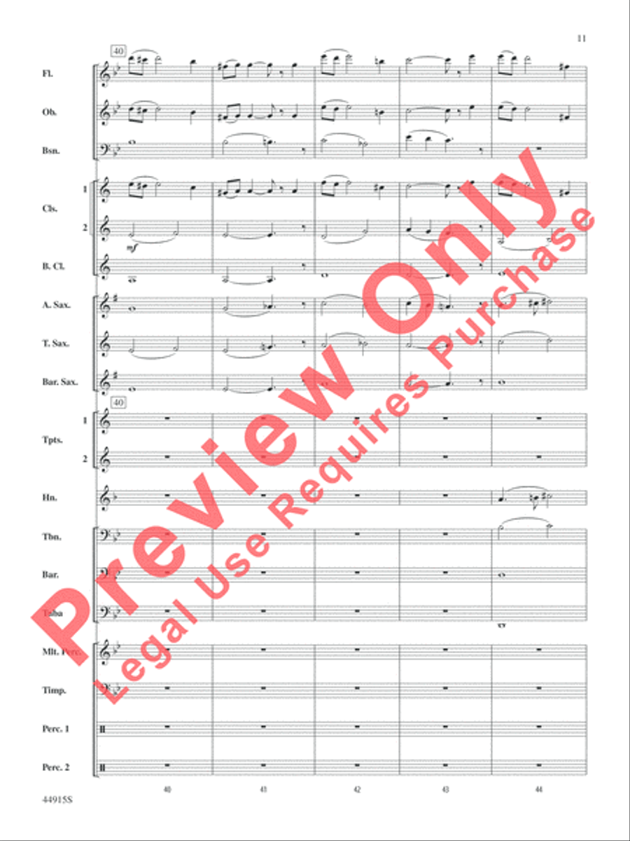 Transylvanian Lullaby Concert Band scores gallery preview page 26