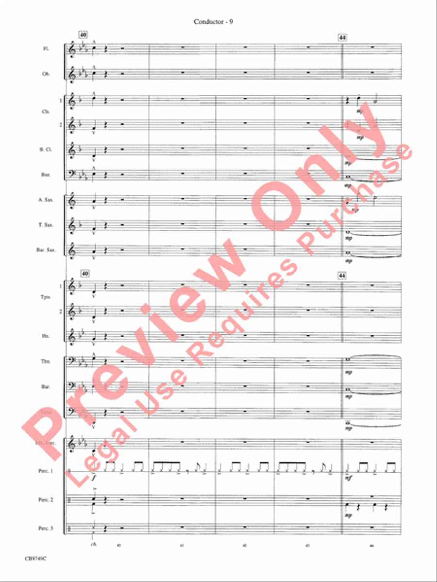Sing, Sing, Sing Concert Band scores gallery preview page 11