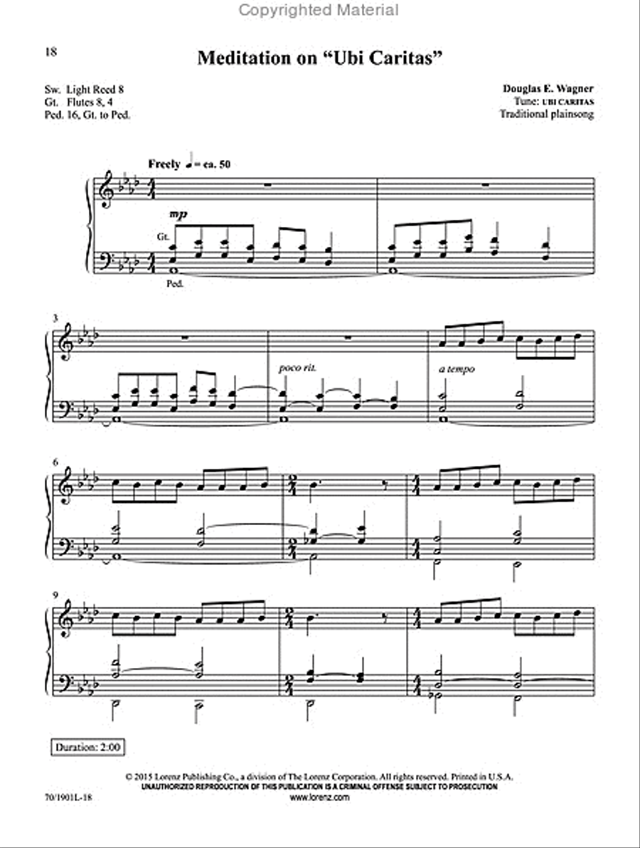 Two Minutes or Less, Volume 2 Organ Solo scores gallery preview page 10