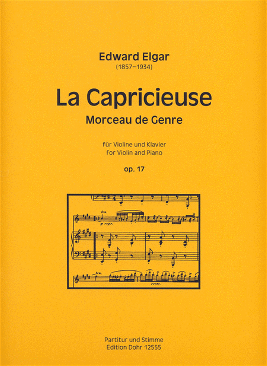 La Capricieuse für Violine und Klavier op. 17 -Morceau de Genre- Violin Solo scores gallery preview page 1
