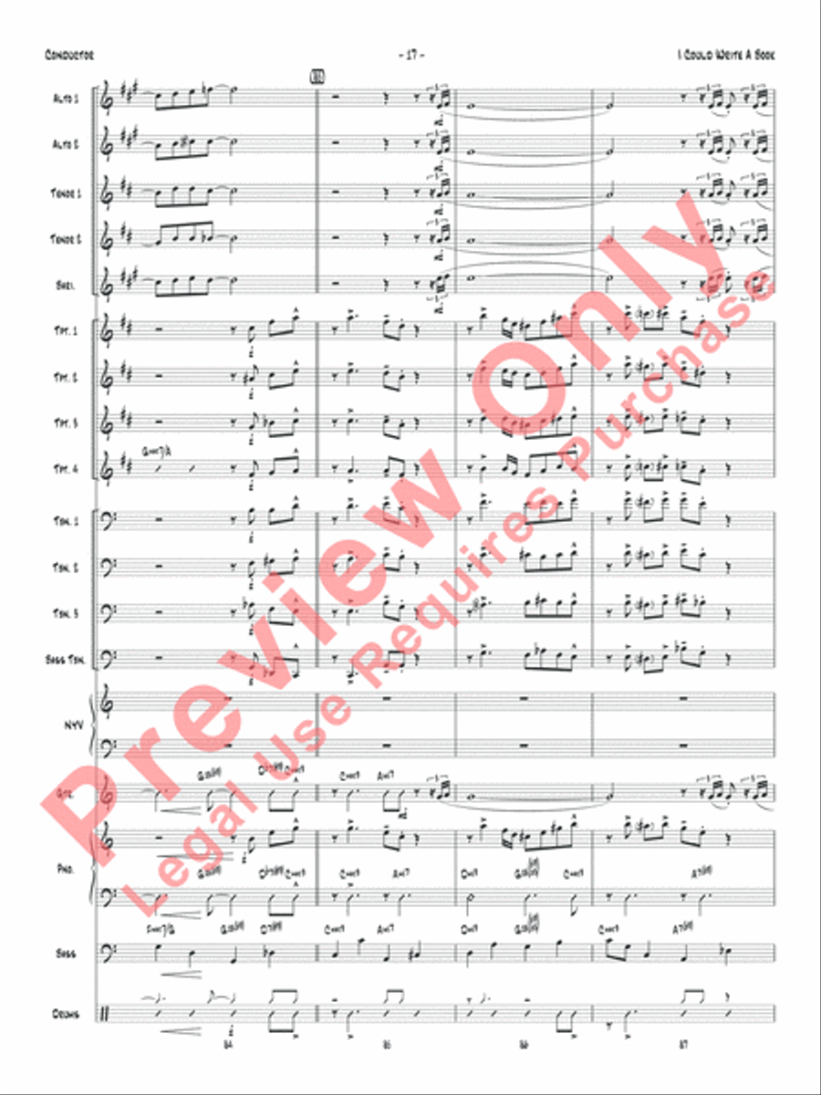 I Could Write a Book Jazz Ensemble scores gallery preview page 20