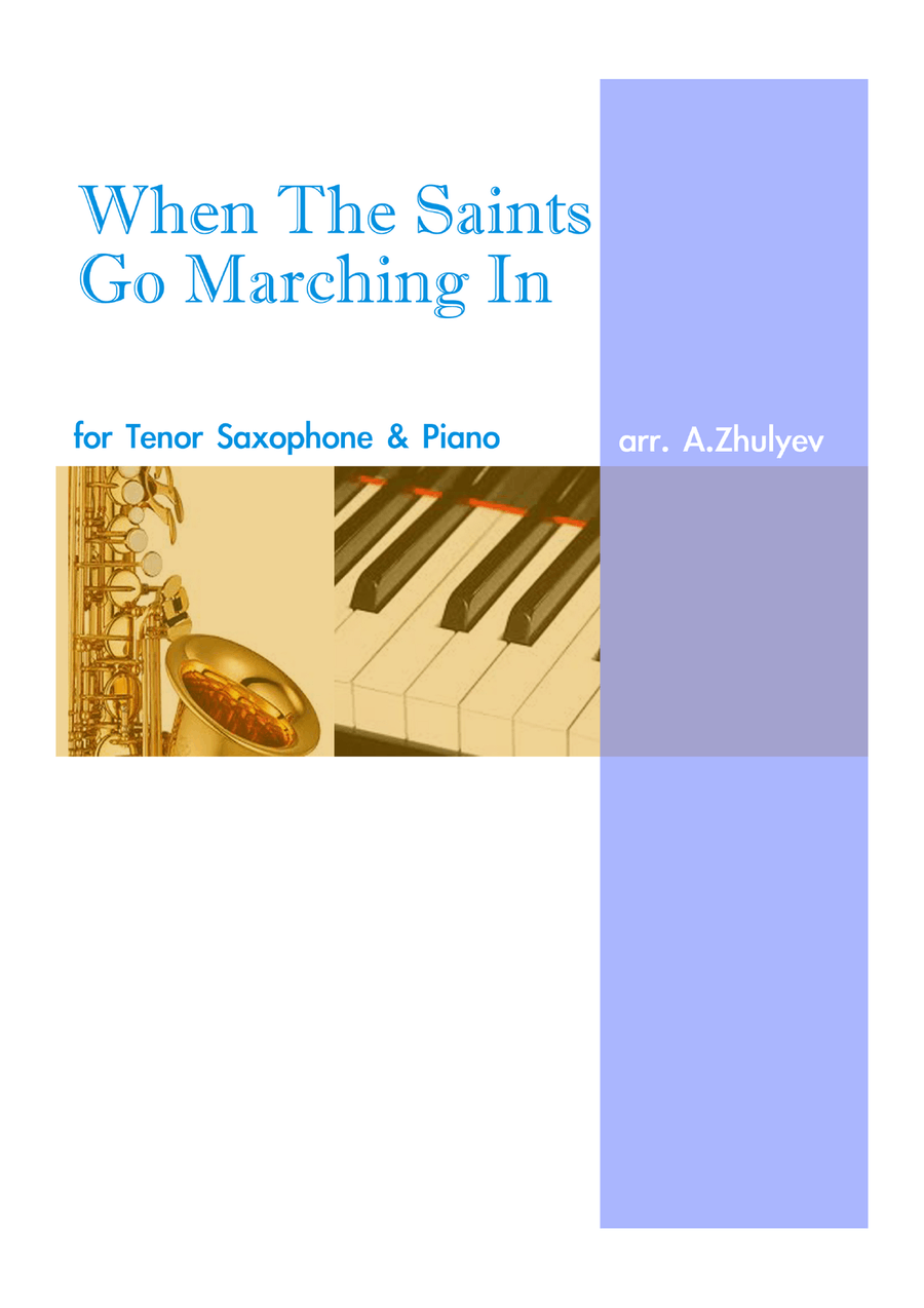 When The Saints Go Marching In, for Tenor Saxophone and Piano Jazz Ensemble scores gallery preview page 1