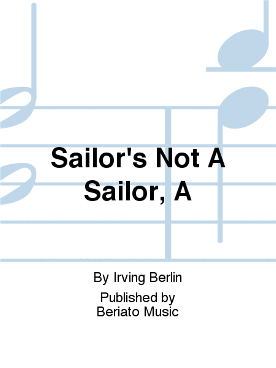 Sailor's Not A Sailor, A Piano, Vocal, Guitar scores gallery preview page 1