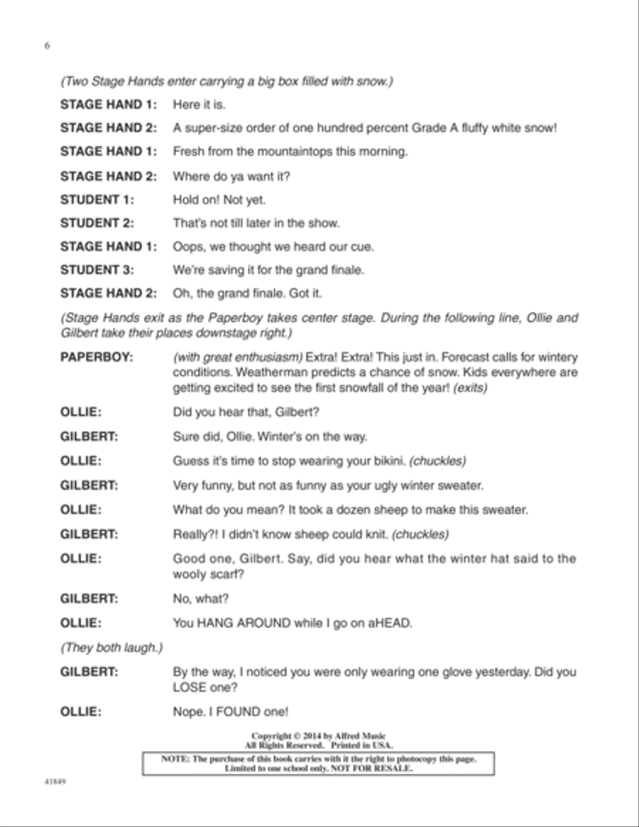 Bring On the Snow! - SoundTrax CD (CD only) 2-Part scores gallery preview page 4