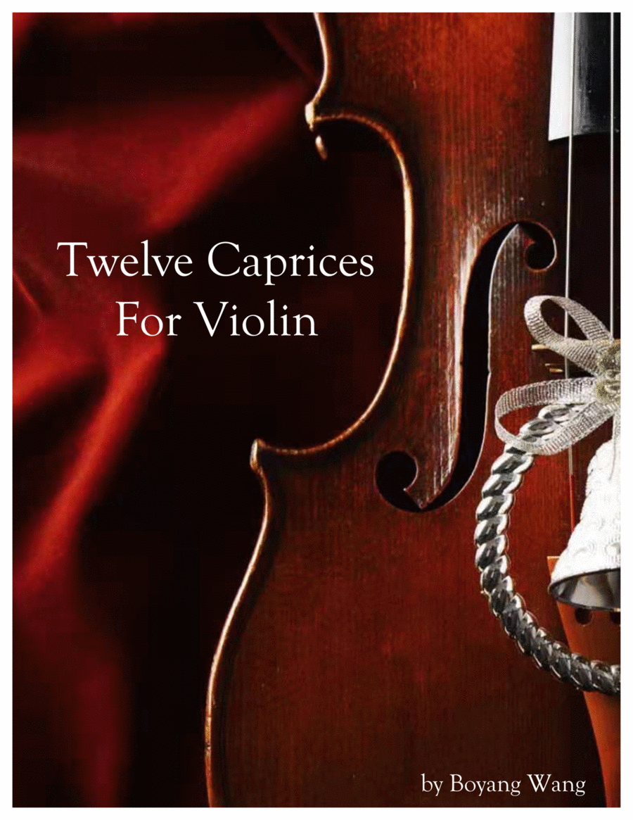 12 Violin Caprices with Practice Comments for Efficient Violin Practicing Violin Solo scores gallery preview page 1