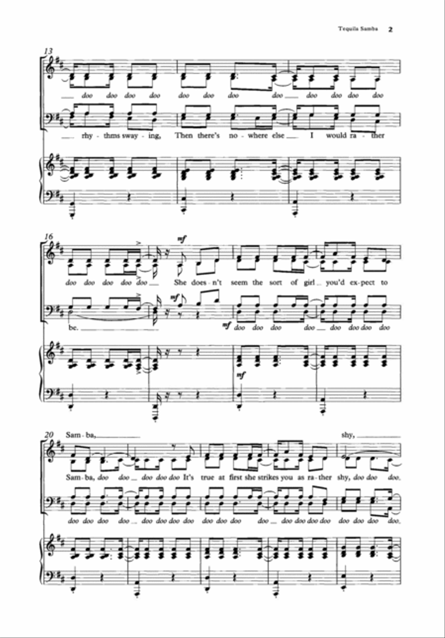 Tequila Samba Tequila Samba 4-Part scores gallery preview page 2