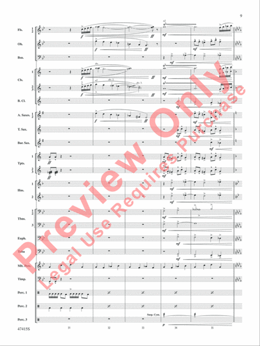 Blessed Are They Blessed Are They Concert Band scores gallery preview page 10