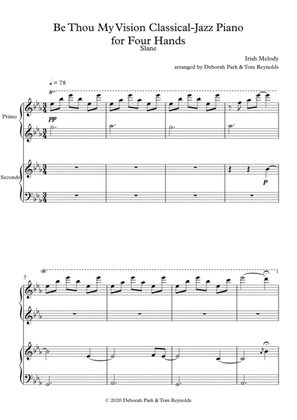 Be Thou My Vision Classical-Jazz Piano for four hands